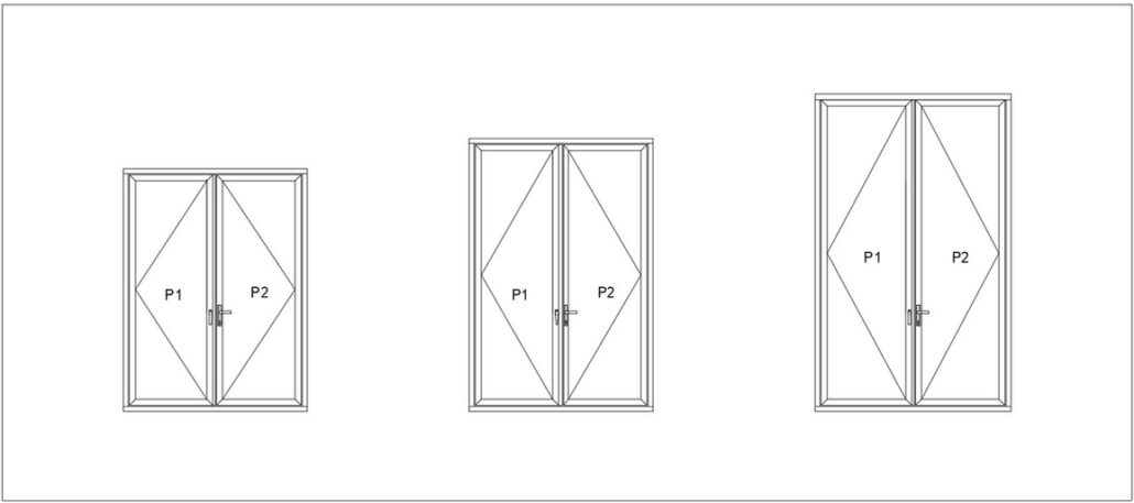 onfigurations for swing french doors