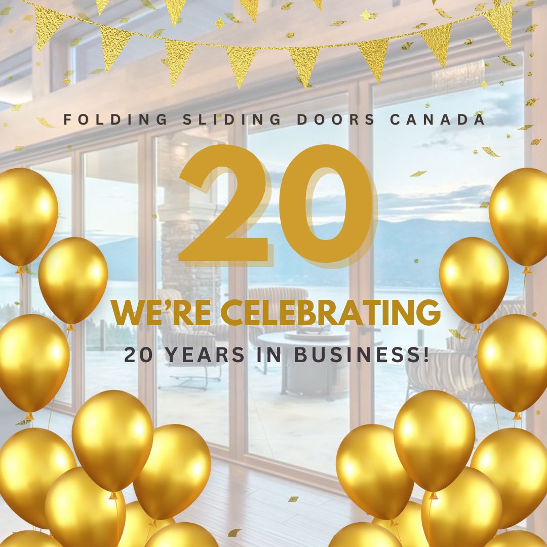20th Anniversary Celebration Folding Sliding Doors Canada